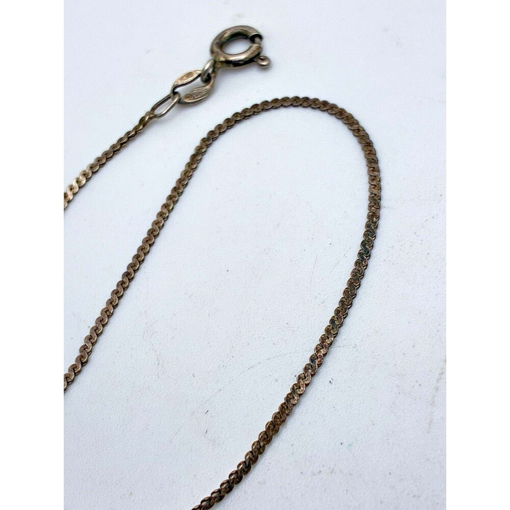 Dainty Sterling Silver Box Chain Bracelet Spring Ring Clasp Closure 7 in VTG